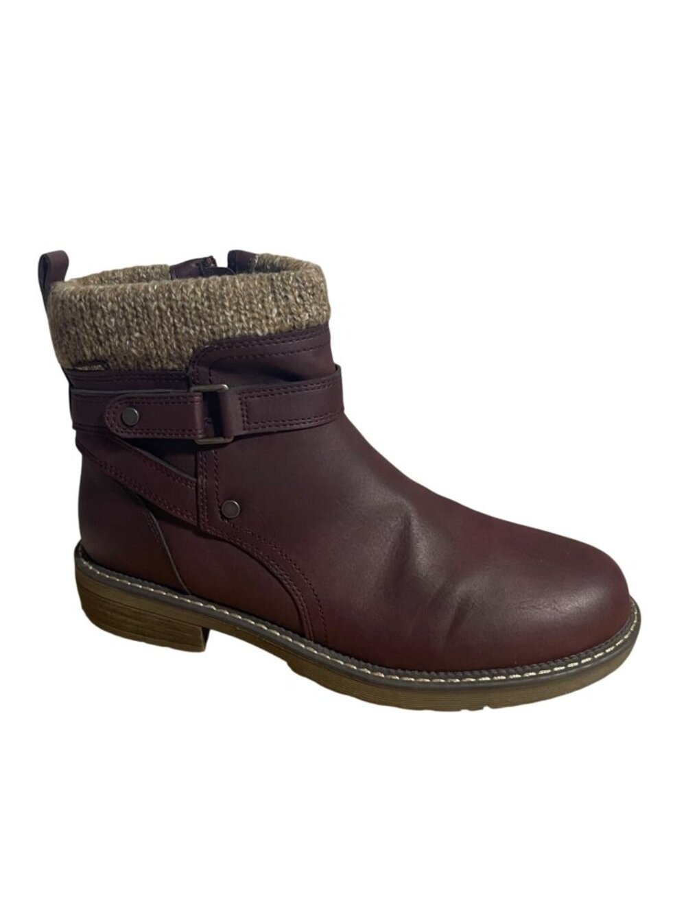 MUK LUKS Womens Garland Gina Boots in Burgundy Size 9